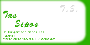 tas sipos business card